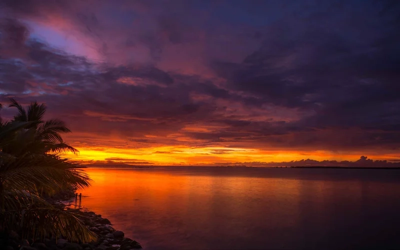 Cảm nhận bình yên mỗi chiều với hình nền cảnh đẹp hoàng hôn