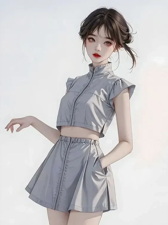 Hình gái xinh hoạt hình đáng yêu và rực rỡ mọi lúc