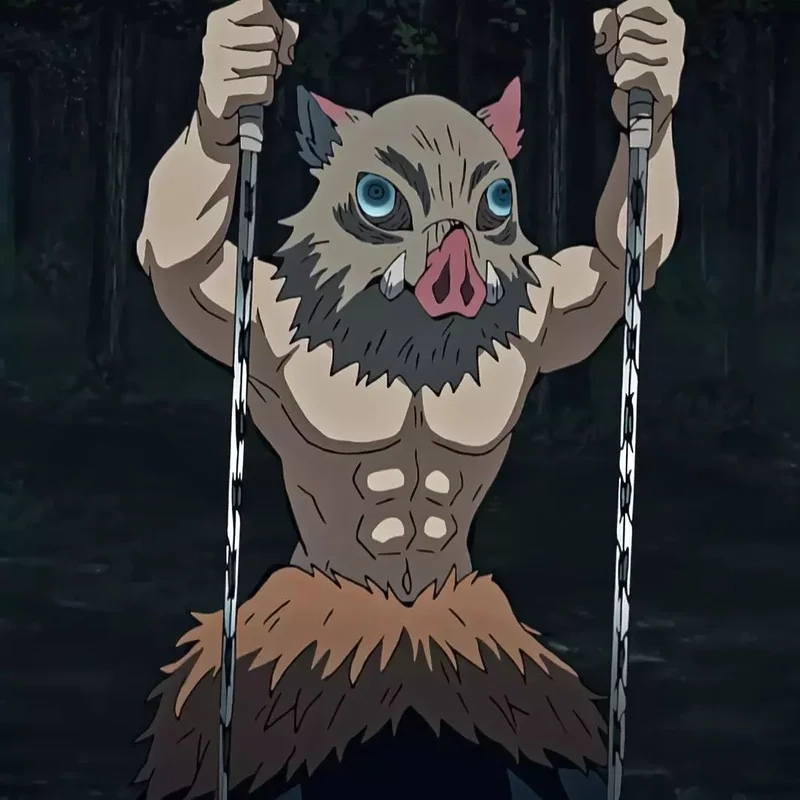 Chiêm ngưỡng chiến binh mạnh mẽ inosuke demon slayer