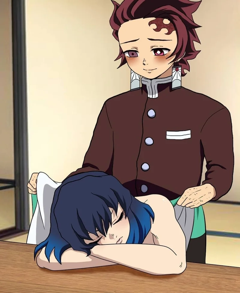 Anime thú vị khi Inosuke x Tanjiro xuất hiện