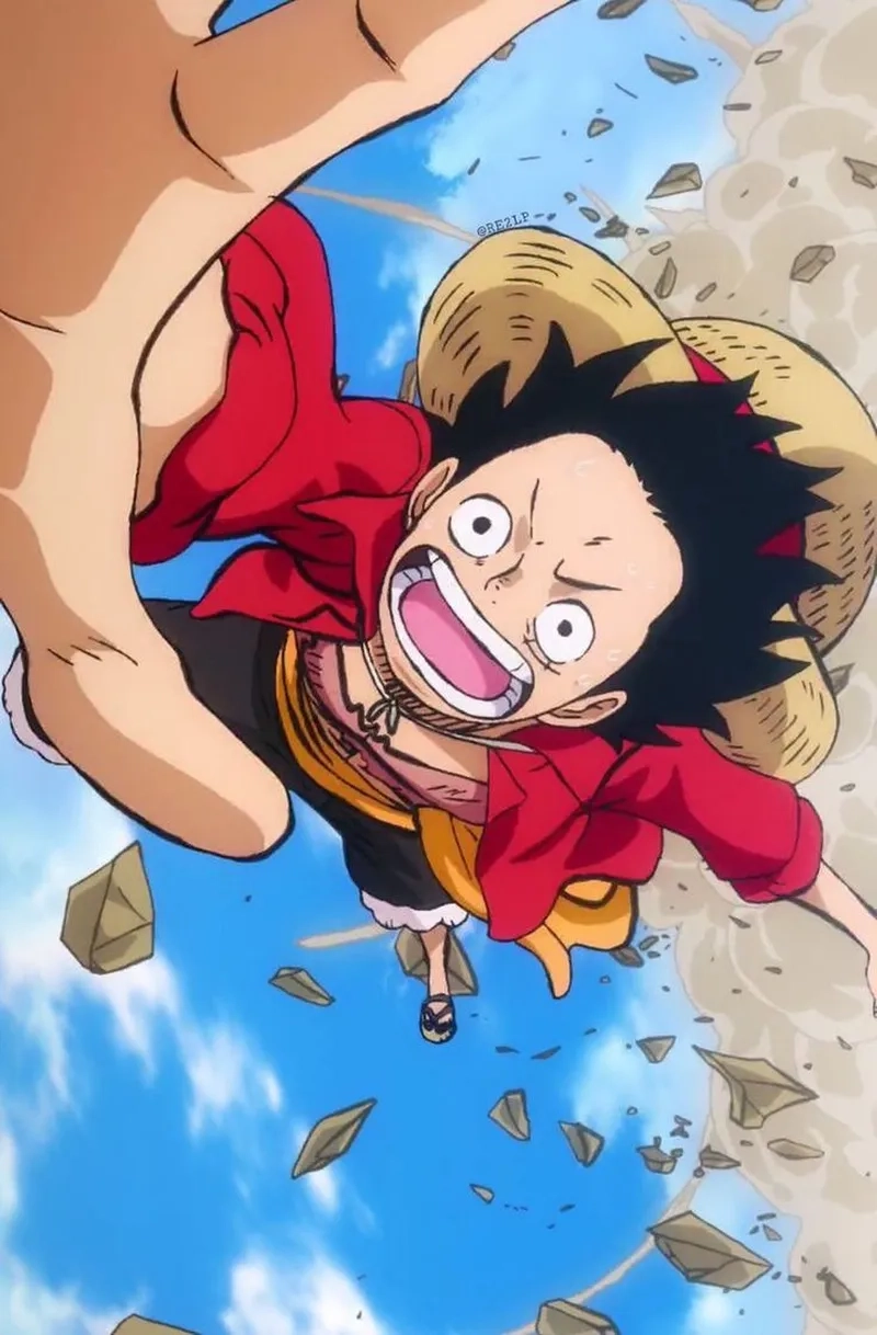 Manga đầy màu sắc với manga luffy