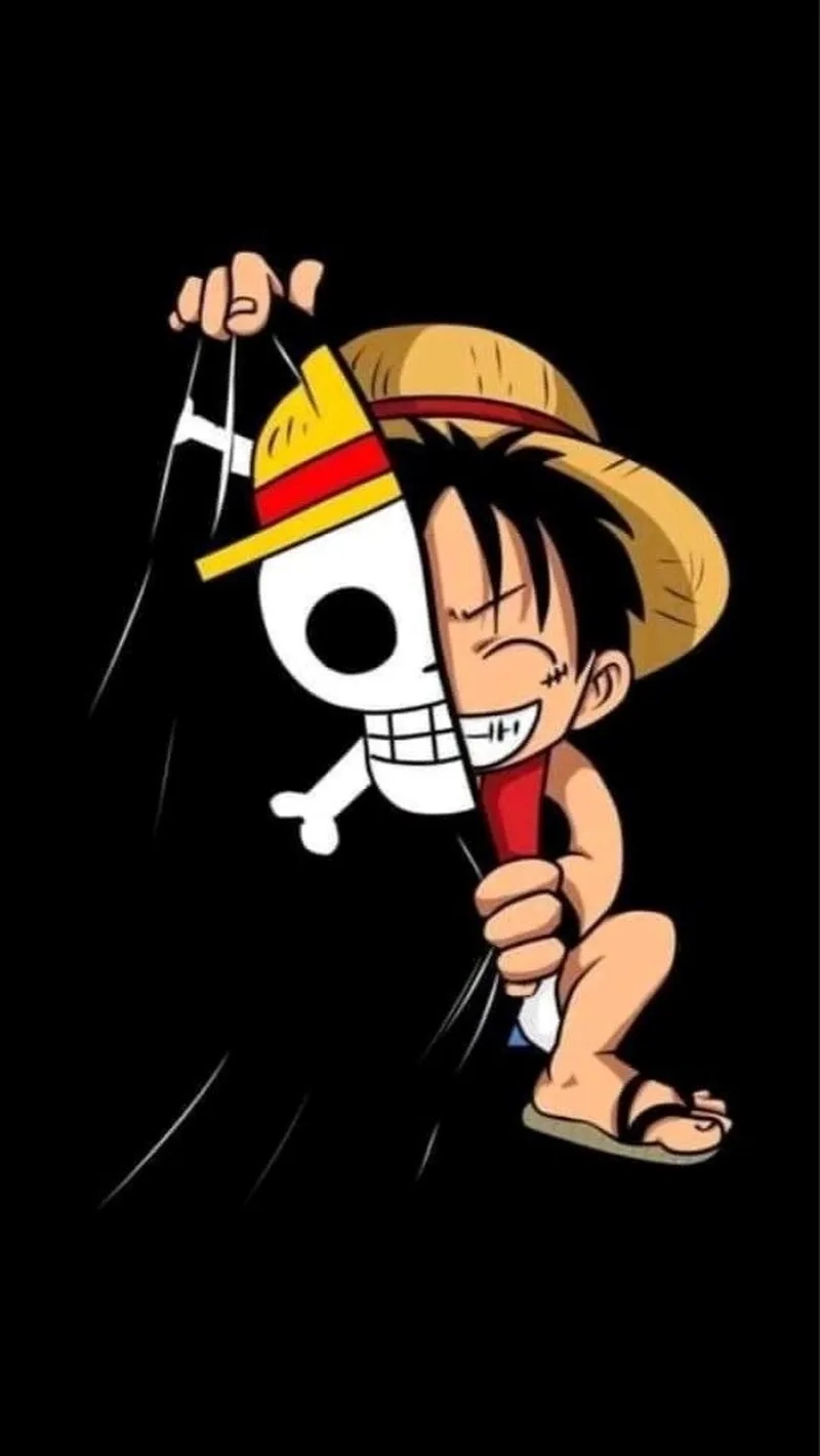 Trang trí điện thoại với luffy wallpaper