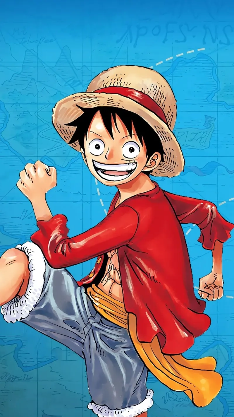 Thêm màu sắc cho máy tính với luffy hình nền