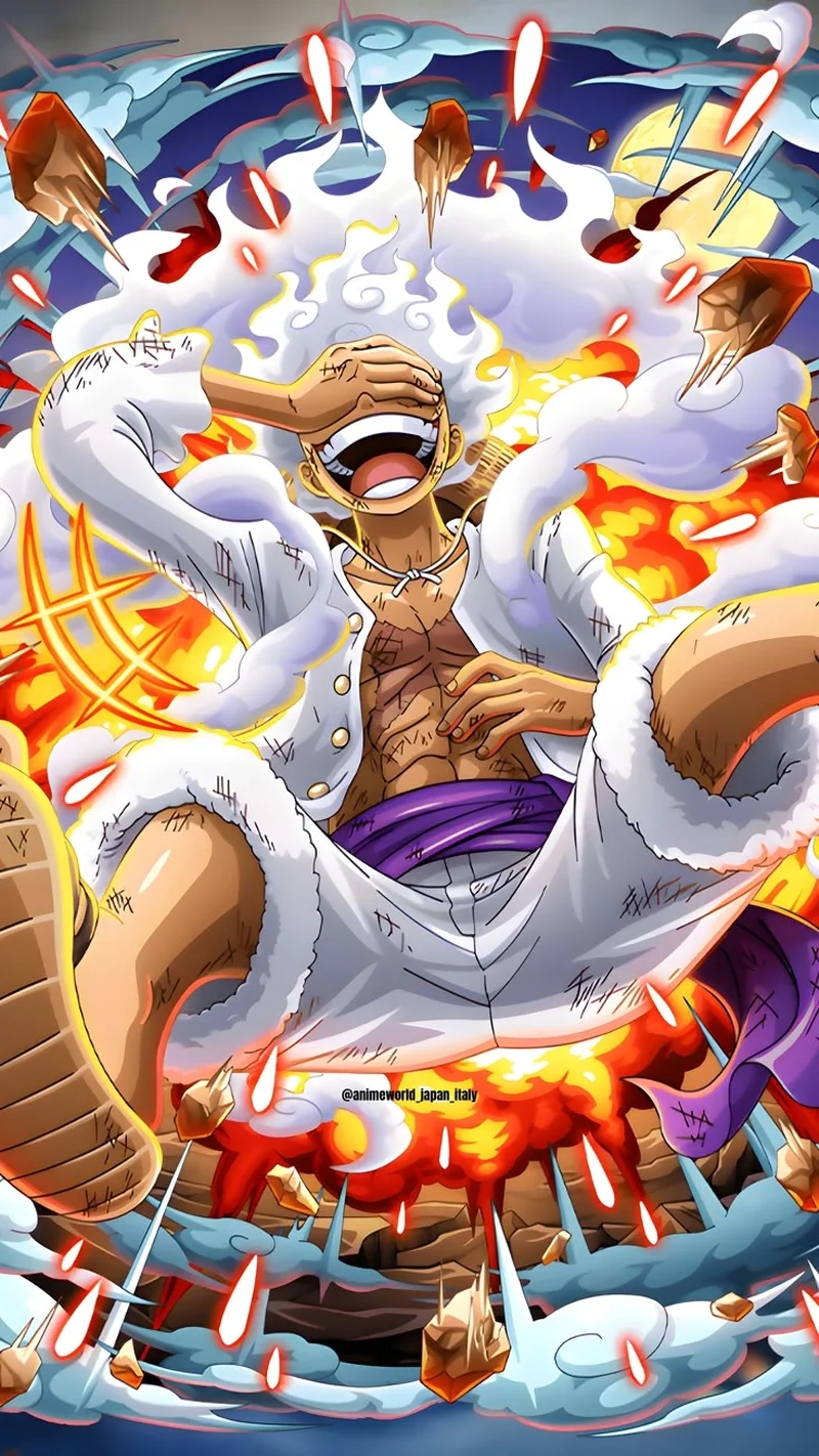 Trận chiến đỉnh cao với monkey d luffy gear 5