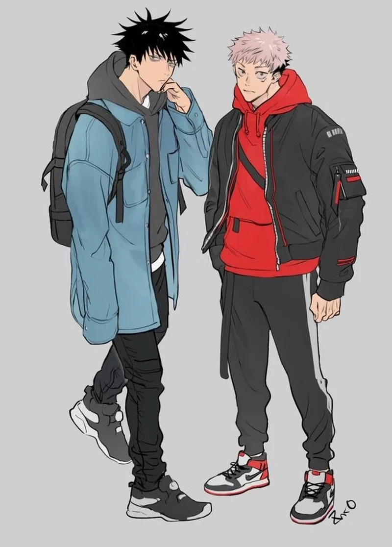 Biểu tượng cá tính anime yuji x megumi