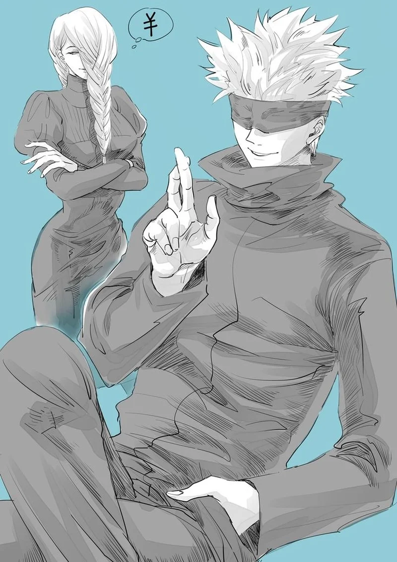 Khoảnh khắc lãng mạn gojo satoru x mei mei