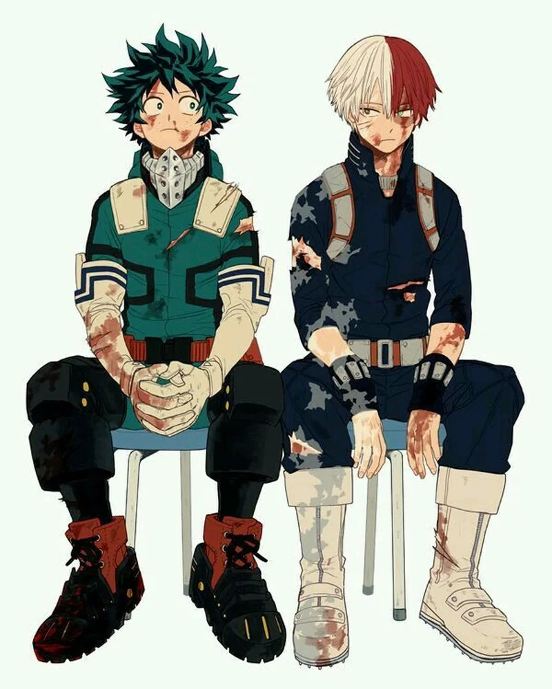 Theo dõi màn đối đầu căng thẳng todoroki vs midoriya