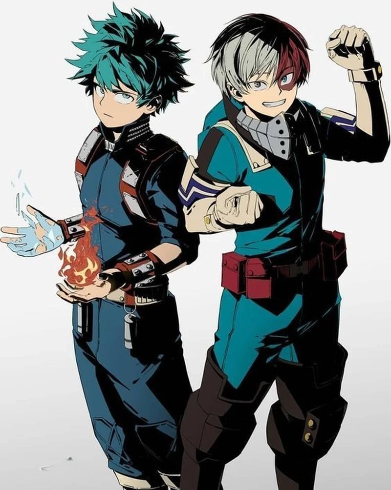 Fan art độc đáo từ todoroki shouto x midoriya izuku