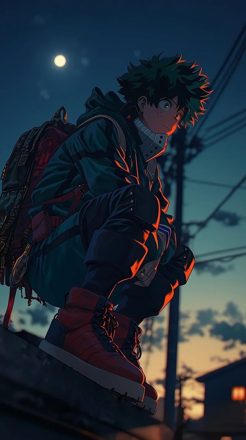 Ngắm toàn bộ hành trình anime midoriya izuku