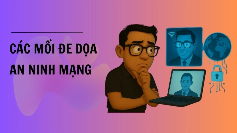 Minh họa các mối đe dọa an ninh mạng phổ biến hiện nay