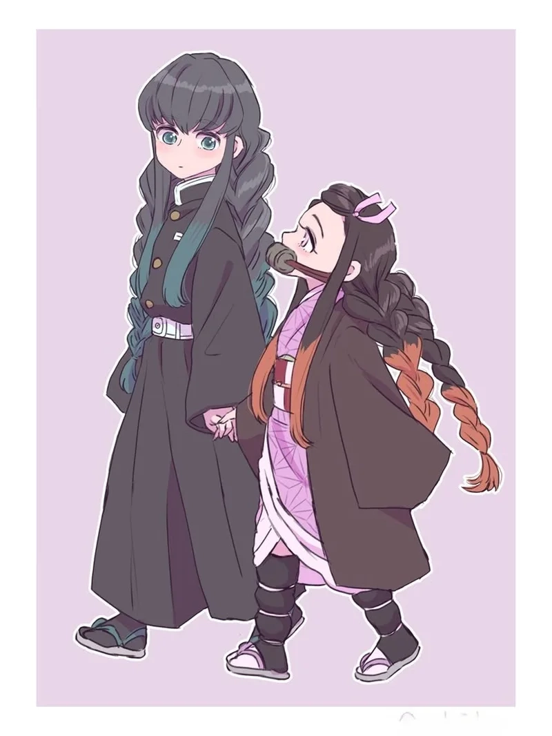 Tạo khoảnh khắc anime độc đáo muichirou x nezuko