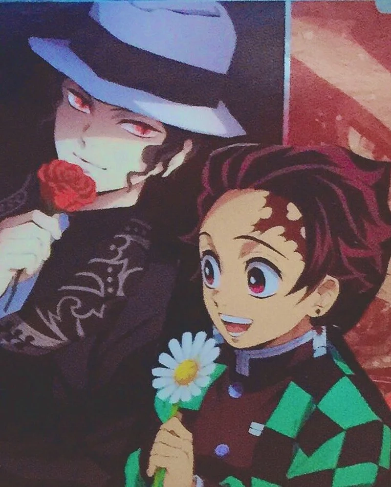 Thưởng thức fanart tuyệt đẹp muzan kibutsuji x tanjirou kamado