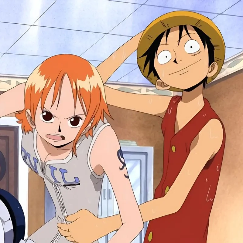 Phiêu lưu đầy kịch tính với nami luffy one piece