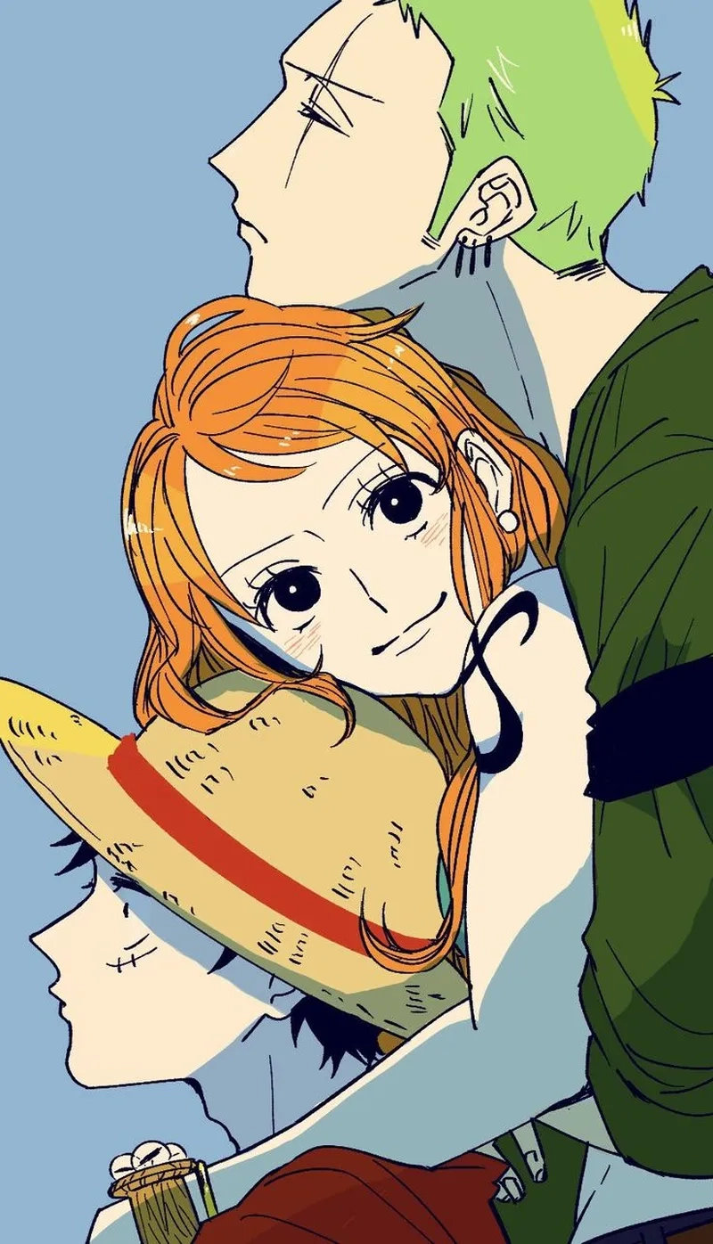 Đồng đội mạnh mẽ cùng luffy zoro nami