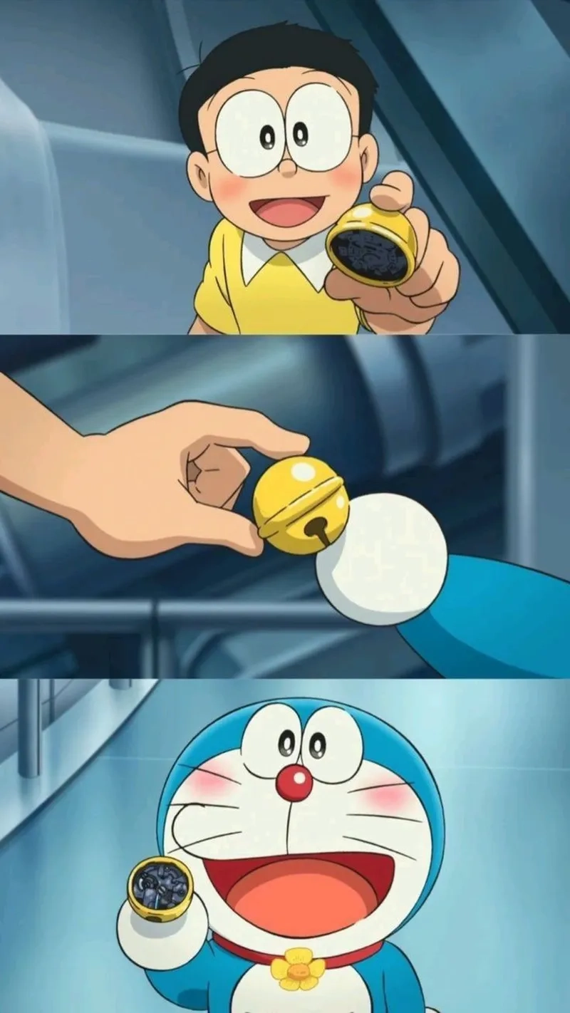 Lưu giữ hình ảnh đáng yêu nobita va doraemon cho điện thoại