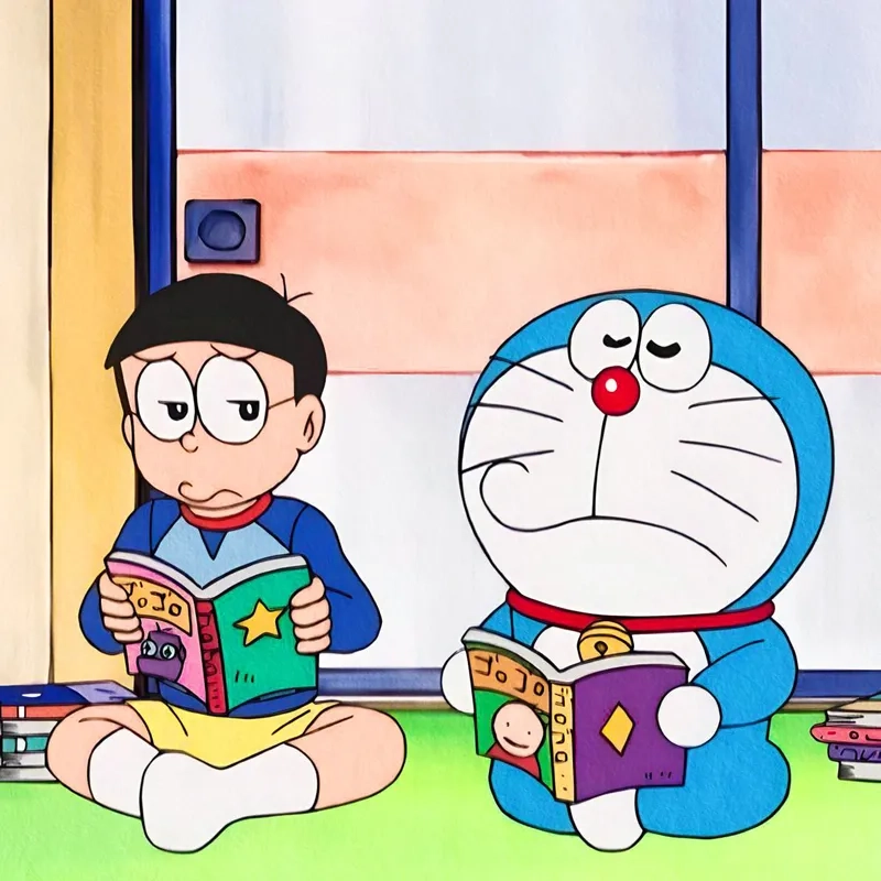 Tận hưởng sự đáng yêu từ hình nền doremon và nobita cute