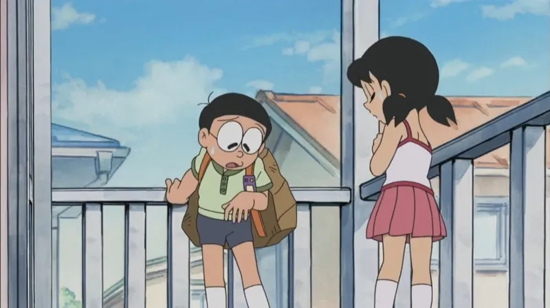 Thử nhìn khoảnh khắc nobita va xuka vui nhộn