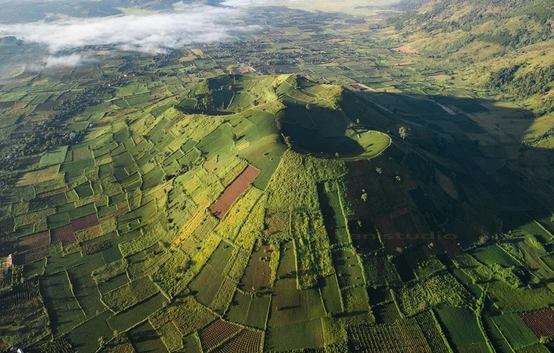 Trải nghiệm phong cảnh hùng vĩ tại hình ảnh của núi lửa chư đăng ya