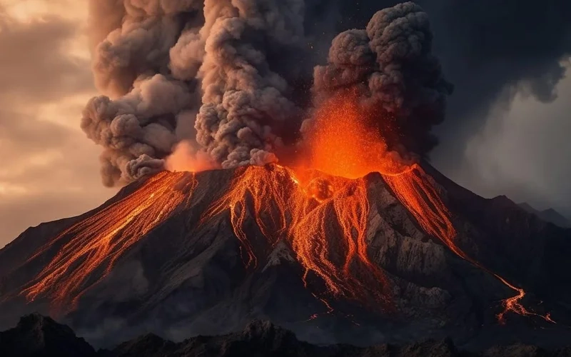 Tận mắt chứng kiến hình ảnh núi lửa phun trào ngoạn mục