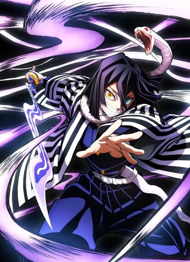 Ngắm khoảnh khắc chiến đấu của xà trụ obanai