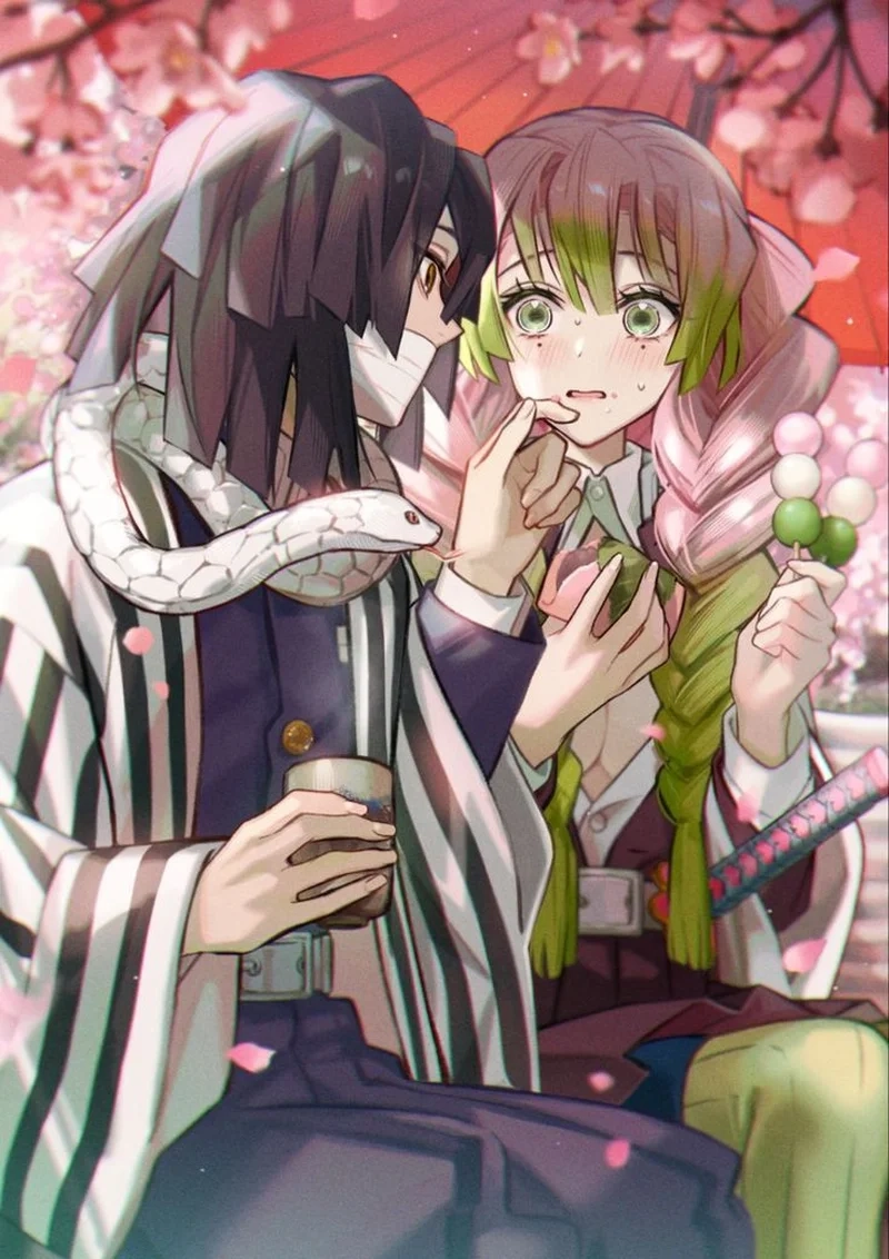 Tận hưởng khoảnh khắc ngọt ngào với obanai x mitsuri cute