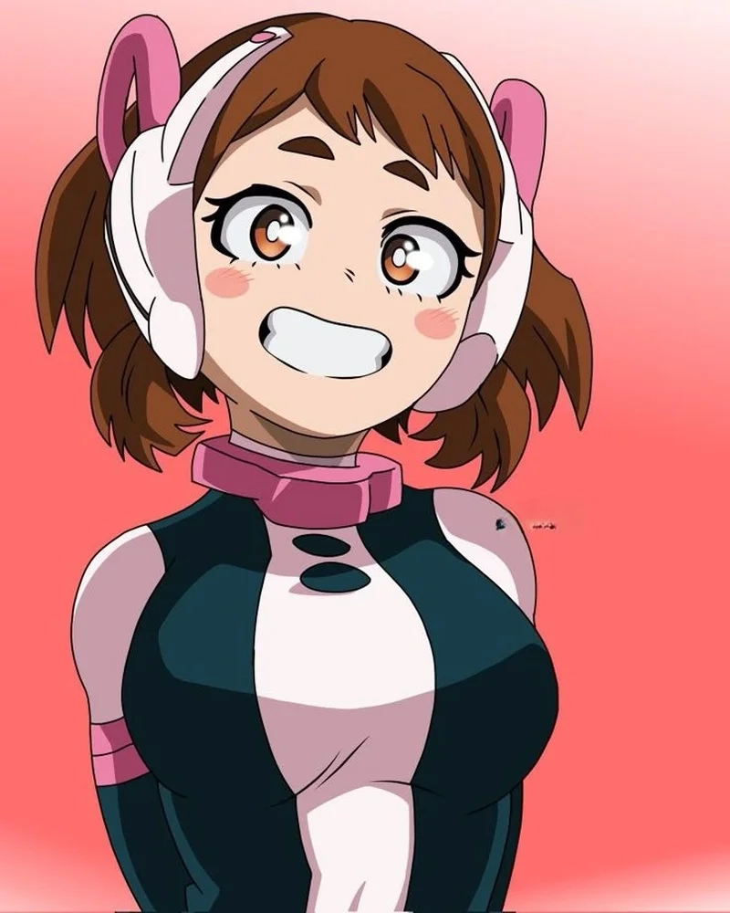 Ngắm chi tiết ấn tượng ochako my hero academia
