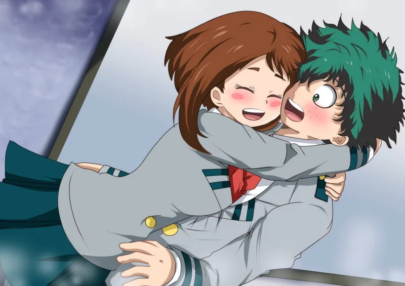 Fan art sáng tạo deku x uraraka