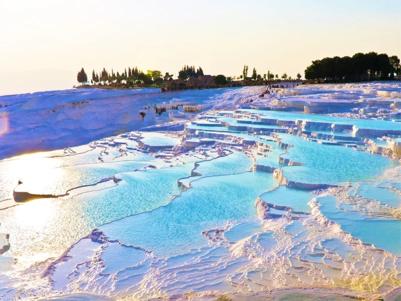 Ngắm cảnh sắc sắc nét trong pamukkale 4k tuyệt vời