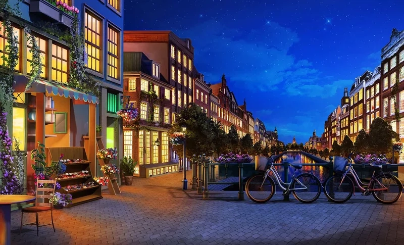 Thư giãn với cảnh ngoài đường giản dị và yên bình