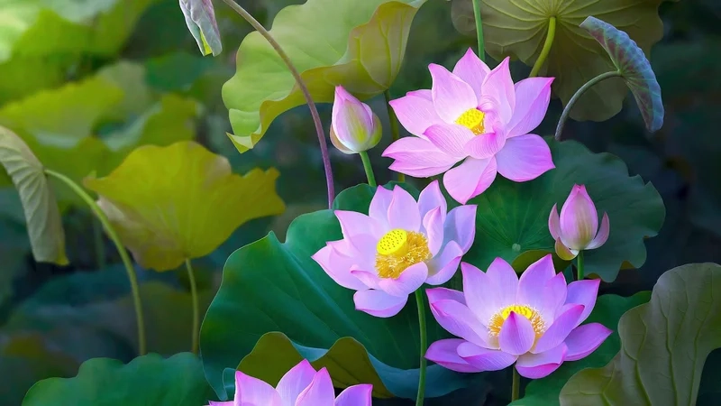 Hòa mình vào thiên nhiên thanh tịnh cảnh hoa sen đẹp nhất