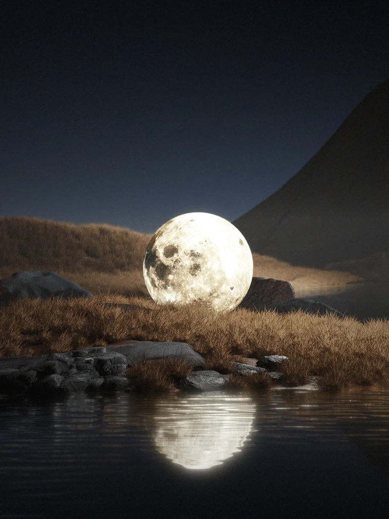 Chạm đến cảm giác thư thái với ảnh mặt trăng chill