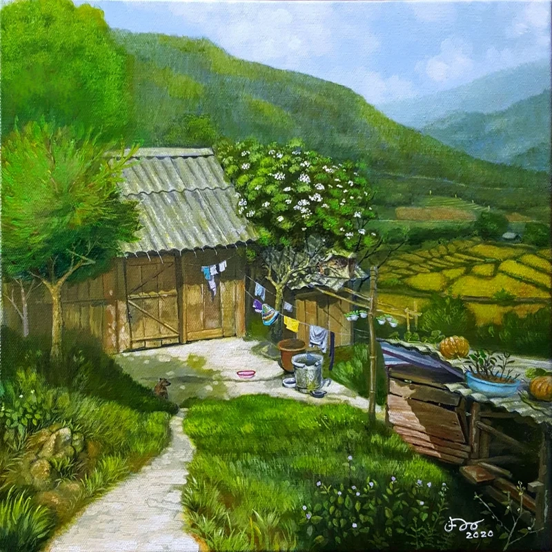 Học nhanh vẽ tranh phong cảnh vùng cao từng bước