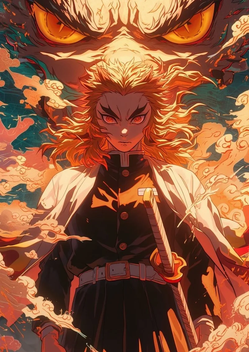Ngắm fanart đỉnh cao kimetsu no yaiba rengoku