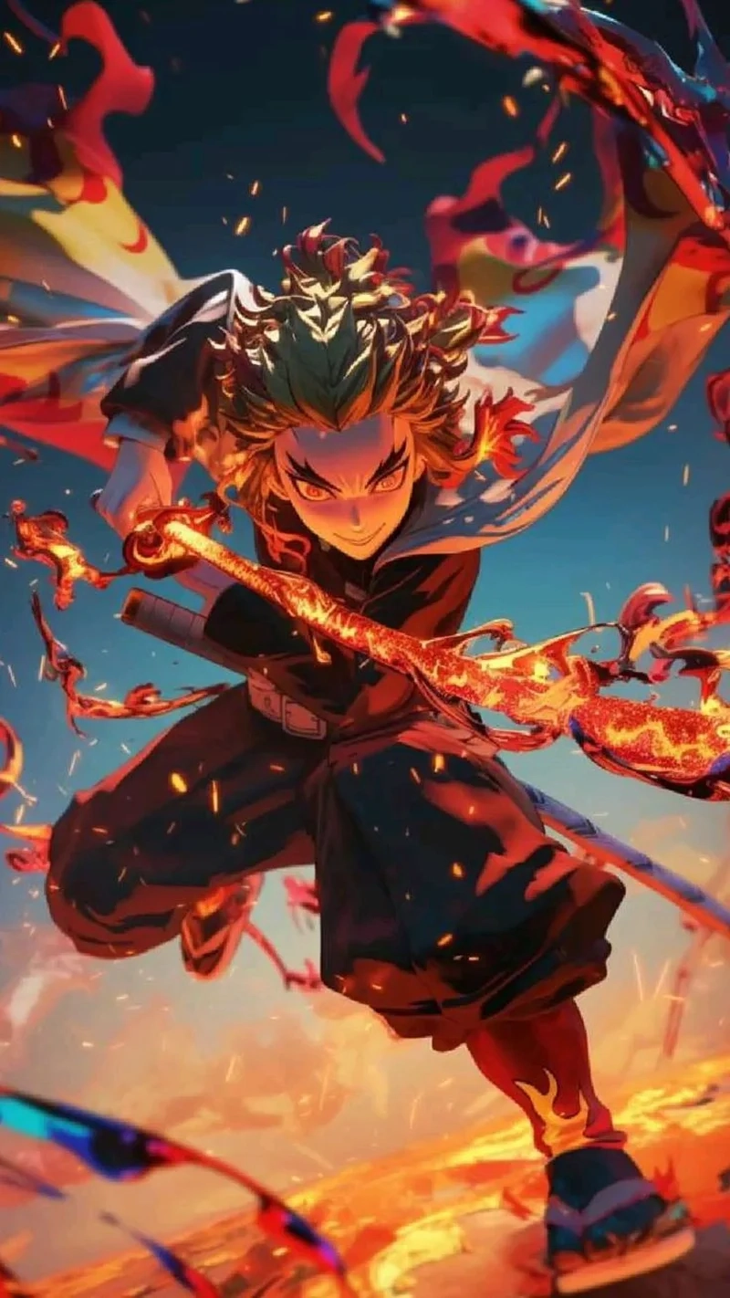Khám phá thần thái mạnh mẽ kimetsu yaiba rengoku