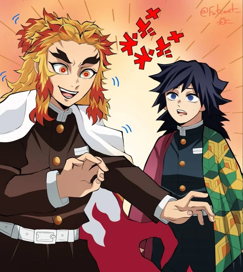 Trải nghiệm phối hợp tuyệt vời qua rengoku x giyuu