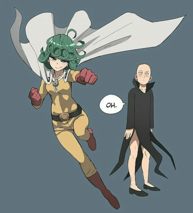 Ngắm cặp đôi mạnh mẽ tatsumaki and saitama