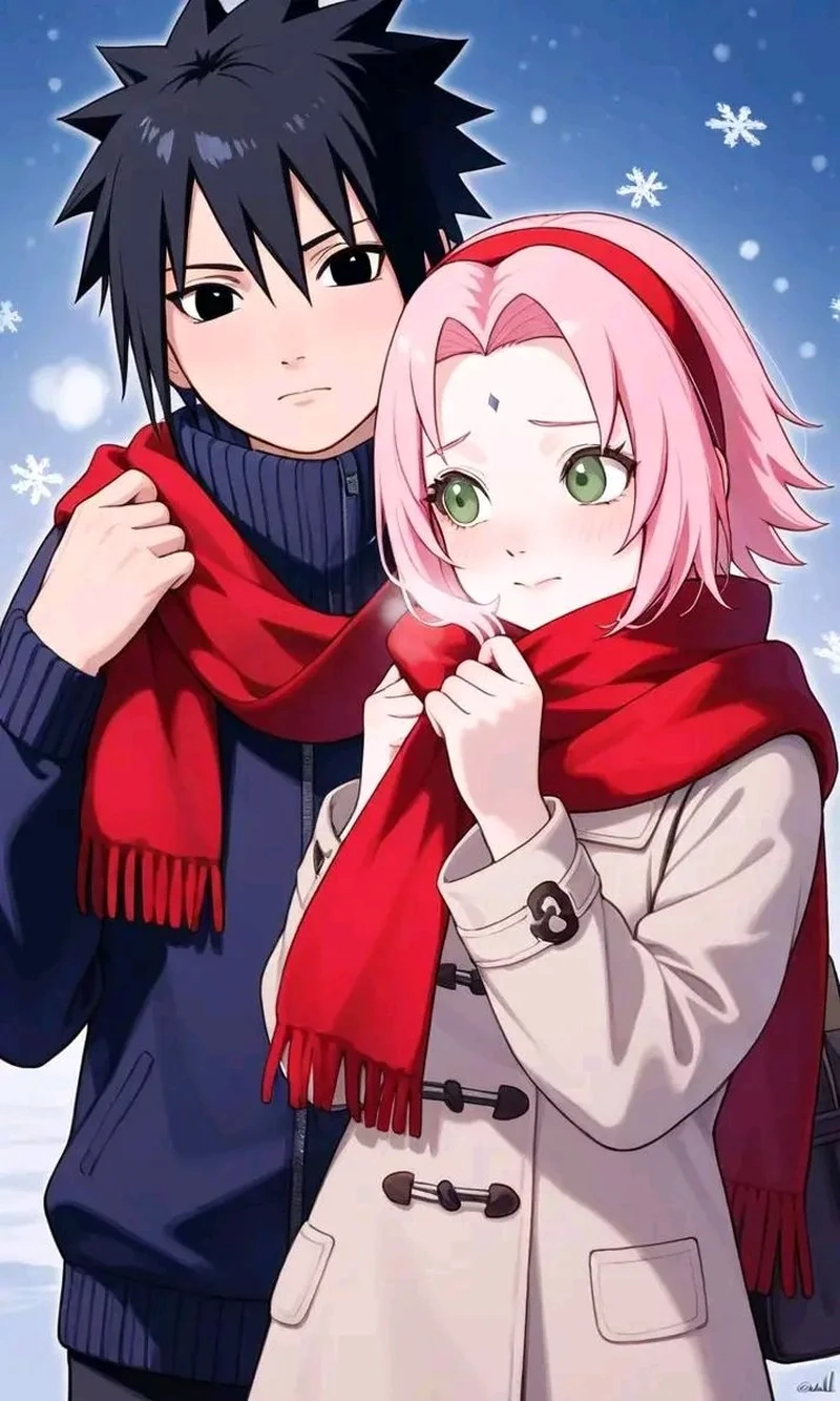 Cặp đôi anime đáng yêu cặp đôi sasuke và sakura