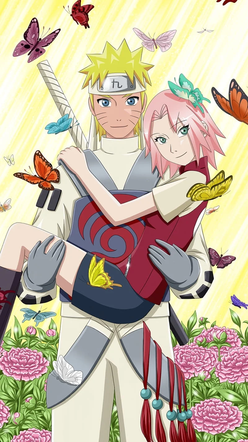 Hình ảnh ấn tượng của sakura và naruto