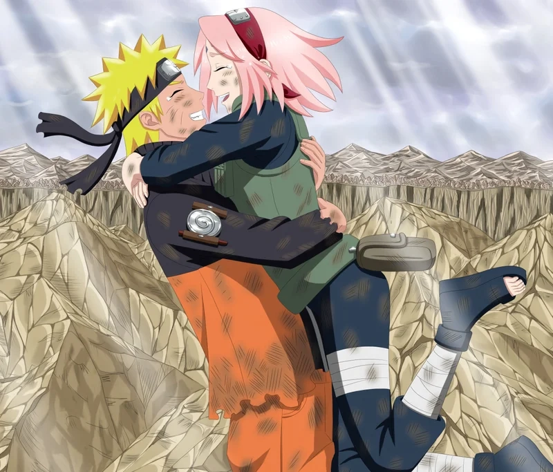 Sakura thể hiện tình cảm với sakura yêu naruto