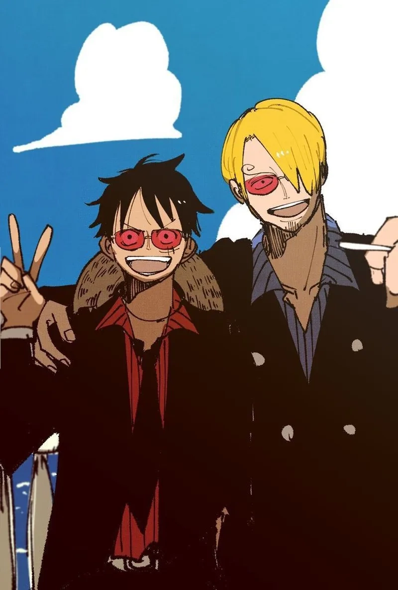 Đồng đội mạnh mẽ luffy and sanji