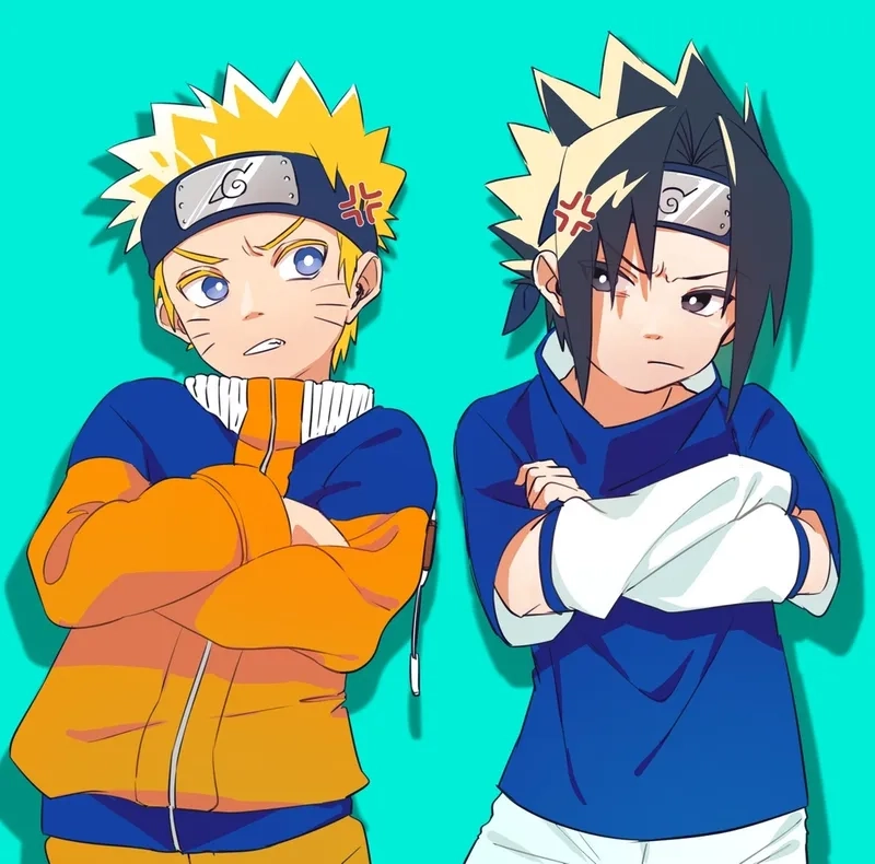 Tình bạn và cạnh tranh giữa sasuke và naruto