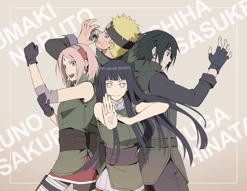 Tình bạn và kỷ niệm qua hinata naruto sakura sasuke