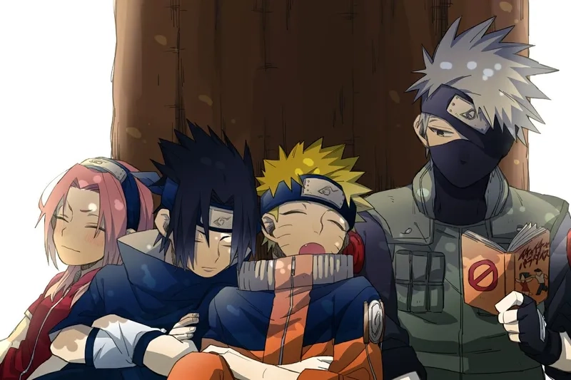 Khám phá kỹ năng ninja với kakashi sakura sasuke naruto