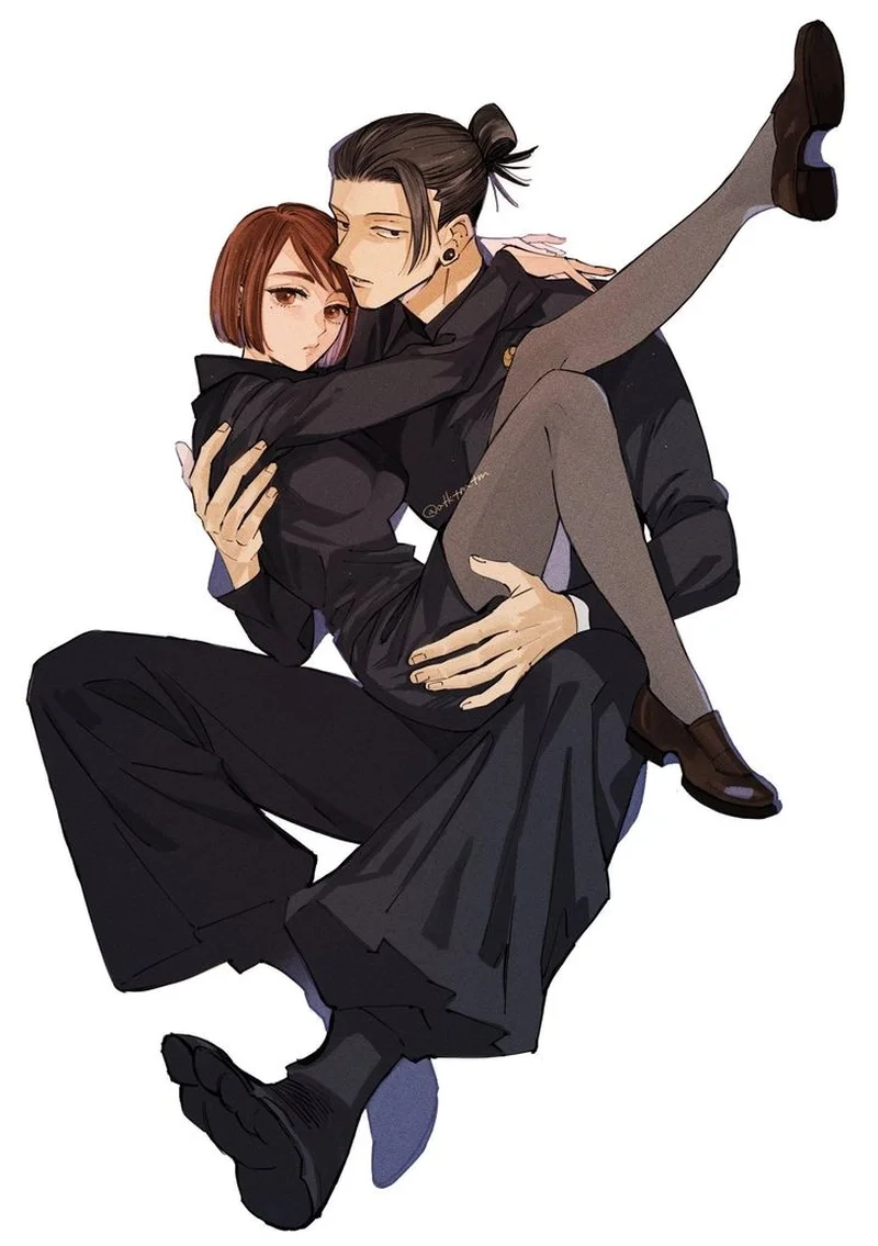 Fan art đáng yêu từ geto x shoko