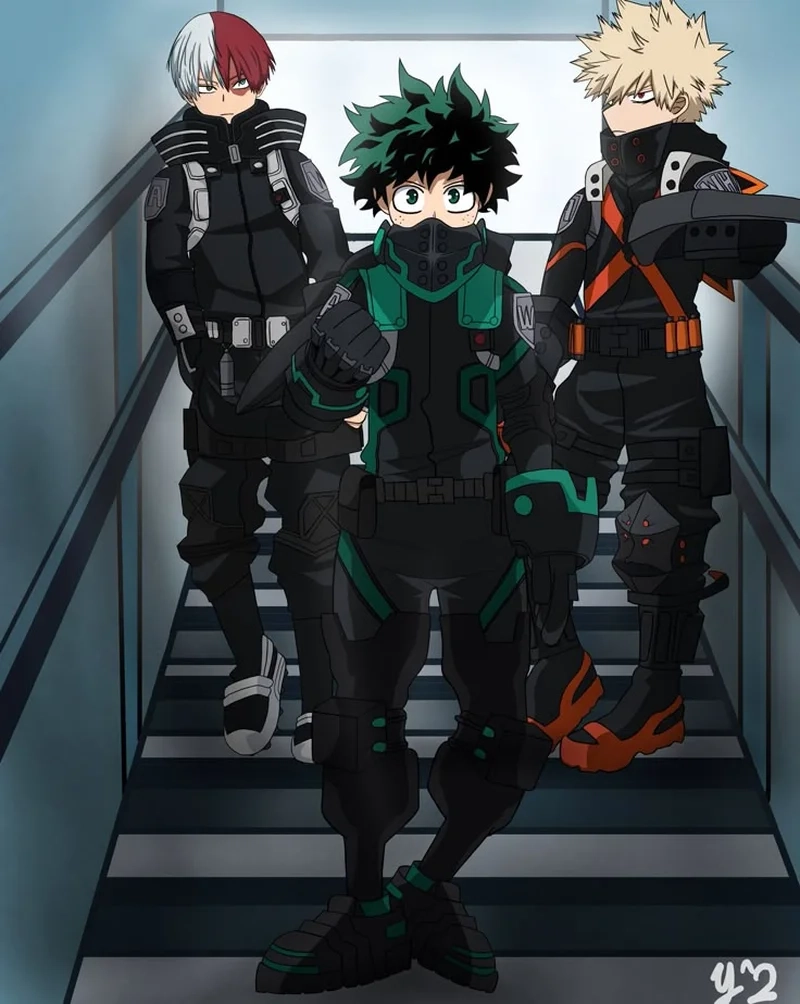 Kết hợp sức mạnh bakugou x deku x shoto