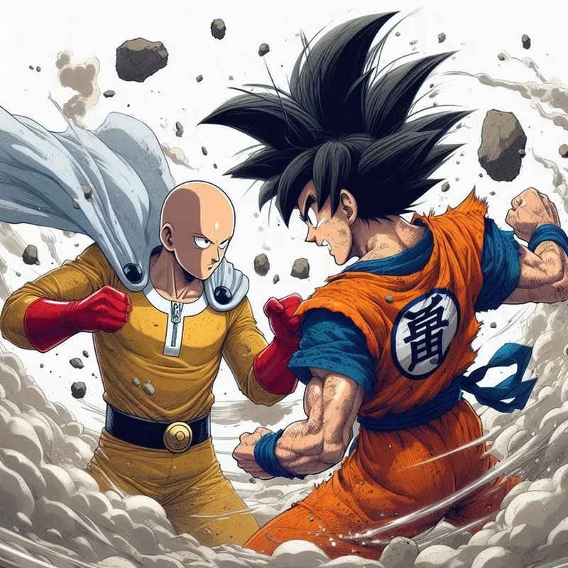 Trận đấu kinh điển với goku vs saitama