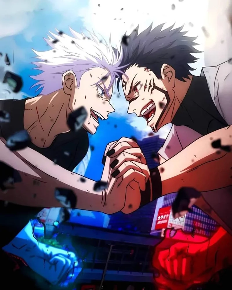 Trang trí màn hình với gojo vs sukuna wallpaper