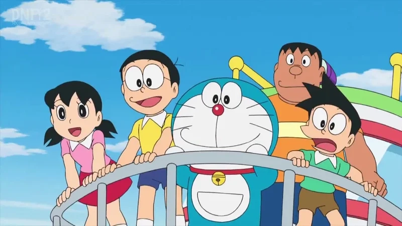 Tận hưởng khoảnh khắc cùng nobita và doraemon và shizuka và chaien và suneo