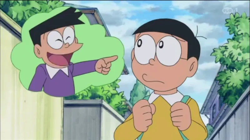 Thể hiện tình bạn hài hước nobita và suneo
