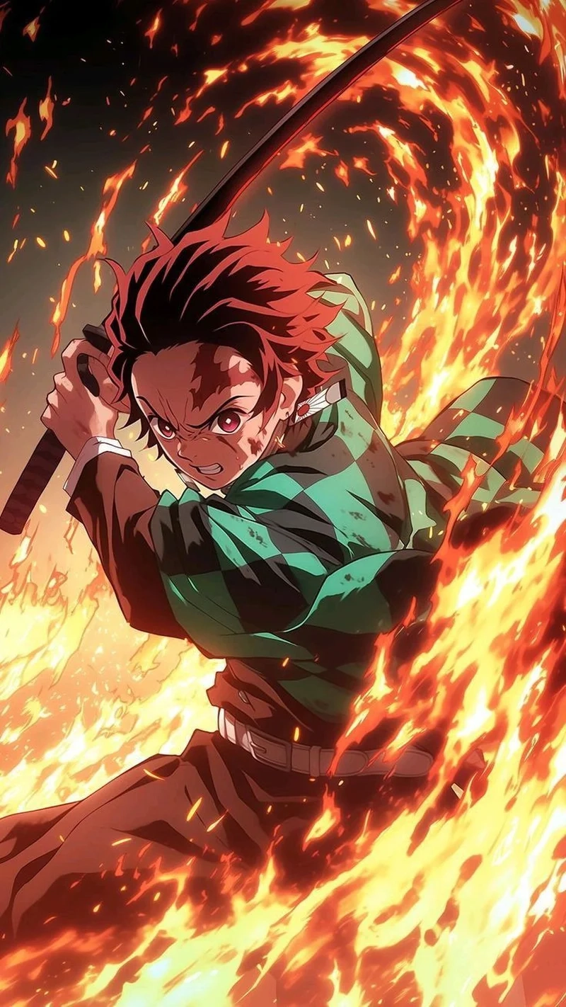 Ngắm ngay thần thái chiến đấu của hình ảnh tanjiro